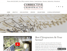 Tablet Screenshot of correctivechiropractic.com